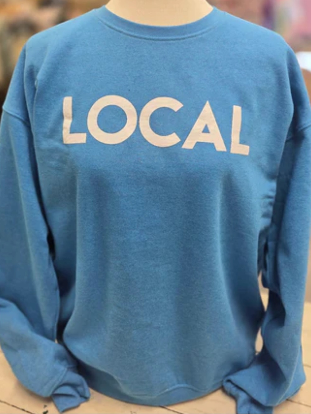 LOCAL Graphic Crewneck Sweatshirt - lapis Blue